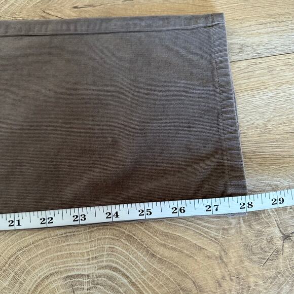 Eileen Fisher Organic Cotton Stretch Corduroy Straight Pant Taupe S - Picture 11 of 12
